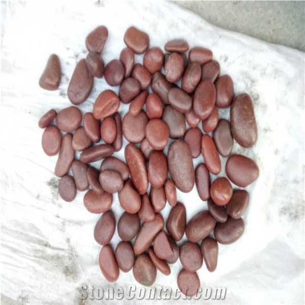 Red Washed River Stone,Gravels Stone, Garden Stone