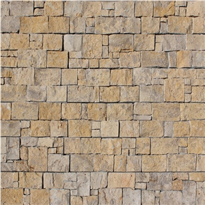 Yellow Limestone Ledger Panel Tile