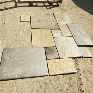 Yellow Slate Paver Tiles for Landscaping