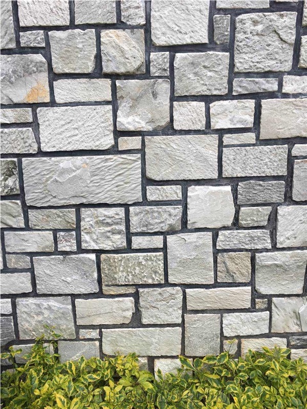 Grey Random Crazy Loose Limestone Wall Cladding