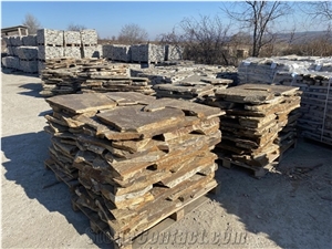 Ivailovgrad Gneiss Flagstone Pavers for Pavement Walkway Tilling, Gneiss Hardscape