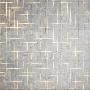 Cararra White Marble 3d Background Wall Design