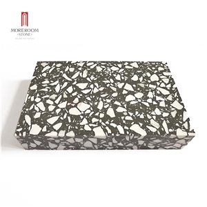 Terrazzo Natural White Stone Chips Sample Tile