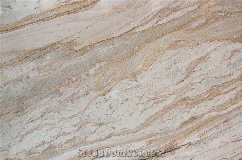 Volakas Gold Marble Slabs, 2cm, Bookmatched Slabs