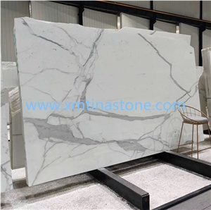 Calacatta White Marble with Grey Veins Wall Tile