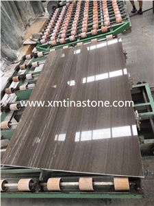 Coffee Wooden Marble Tiles Slabs Wall Cladding