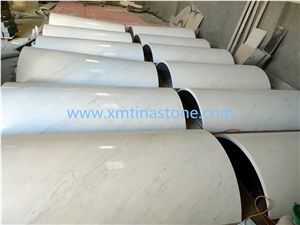White Color Marble Column Panel Hollow Style