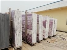 Nano Crystal Stone Slabs with Purple Patterns