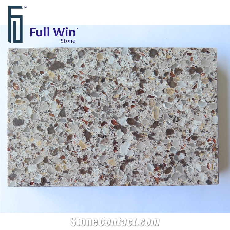 Low Water Absorption Quartz Stone Flooring