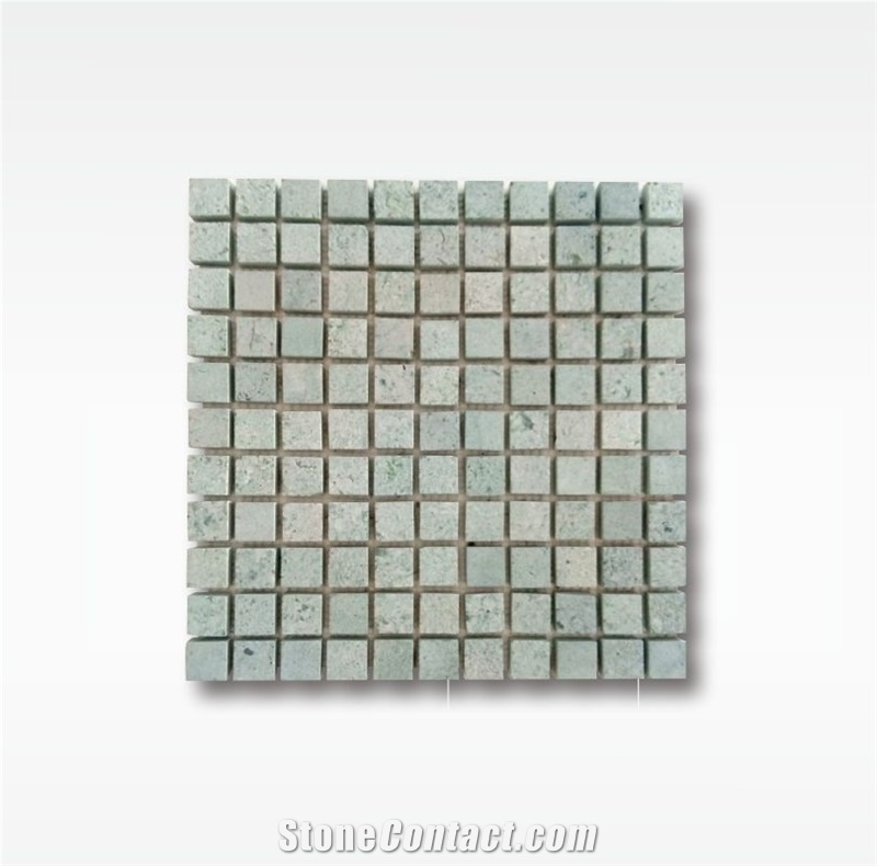 Green Sukabumi Stone Mosaic - 2,5x2,5cm - Dry