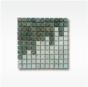 Green Sukabumi Stone Mosaic Tile - 2,5x2,5cm - Wet