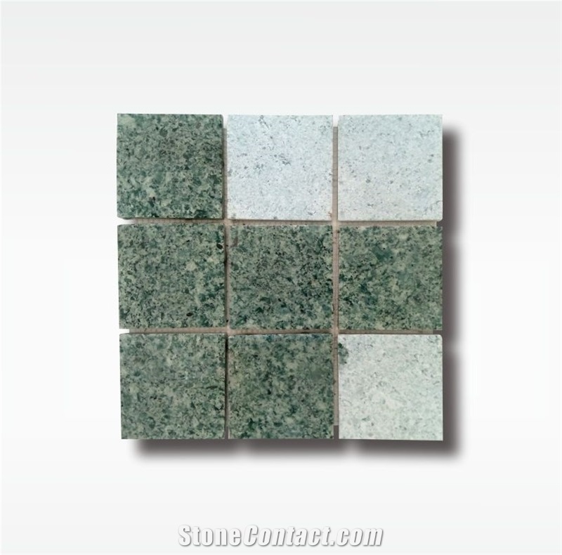 Green Sukabumi Stone Pool Mosaic - 10x10cm - Wet