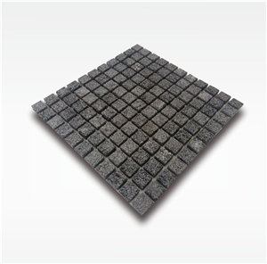 Mosaic Black Lavastone Pool Tile - 2,5x2,5cm - Dry