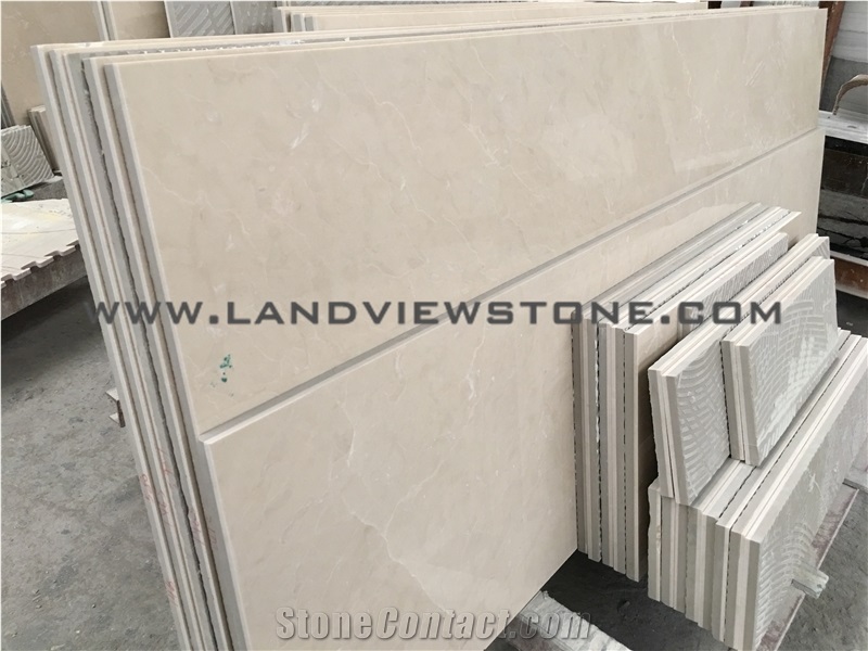 Beige Marble Laminate Panels Laminated Stone Tiles