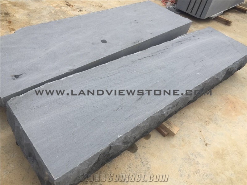 Black Basalt Outdoor Tread Blue Stone Steps