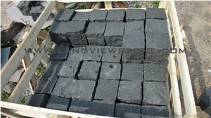 Black Granite China G308 Split Cobble Stone