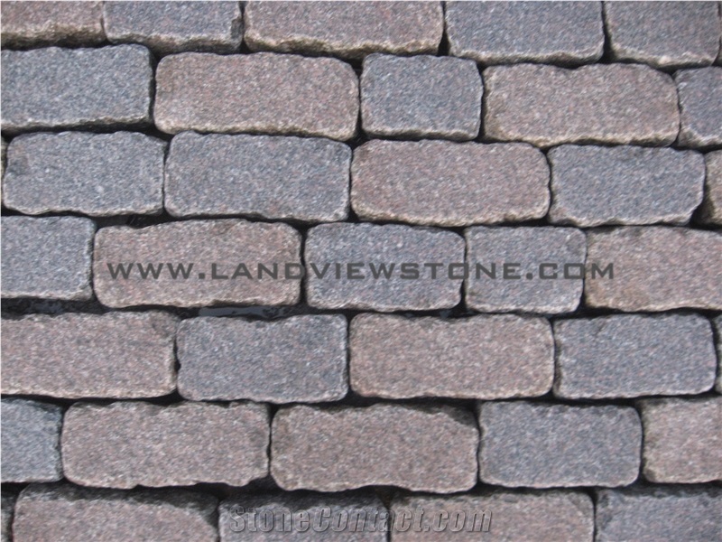 Chinese Granite Cube Stone G345 Cobblestone
