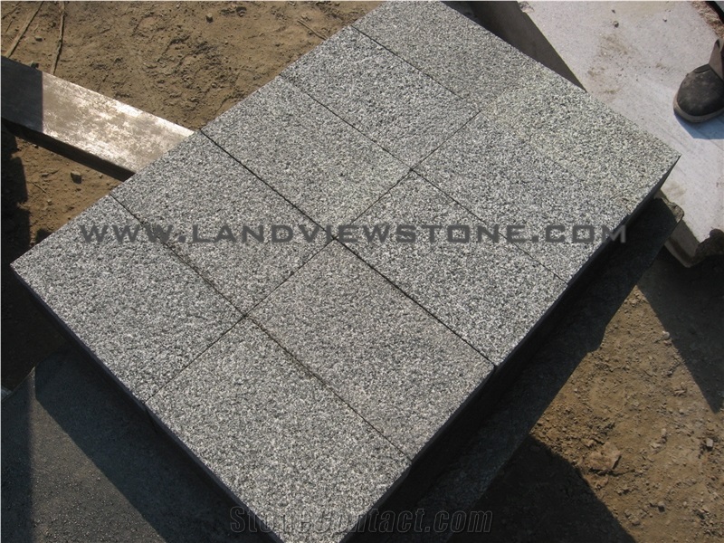 Dark Grey G399 Granite Paver Tiles Paving Stone