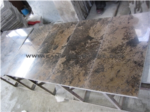 King Gold Brown Marble Brown Beach Marble Tile