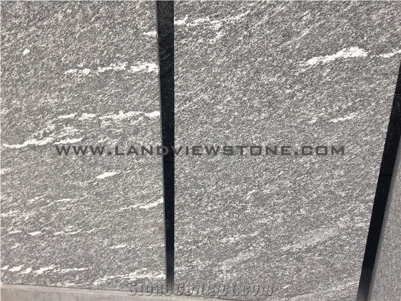 Snow Grey Ganite Flamed Tiles
