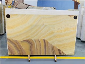 Brazil Yellow Onyx Slab Wall Floor Tiles Pattern