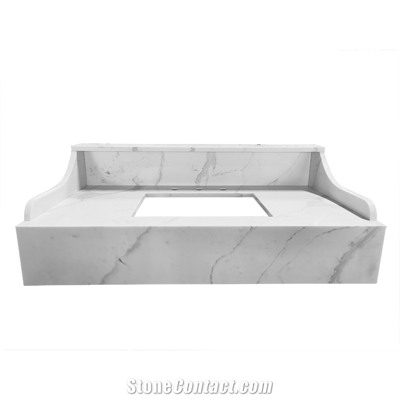 Calacatta Quartz Countertops, Artificial Marble