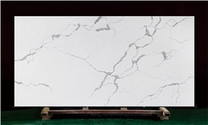 White Quartz Slab for Countertops Table Tops