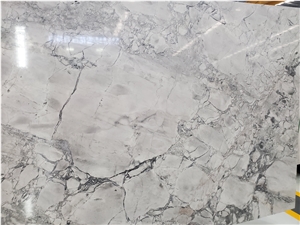 Brazil Calacatta Grey Marble Polished Slab Tiles