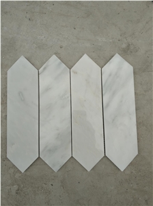 Carrara White Marble Different Shape Mosaic Tile