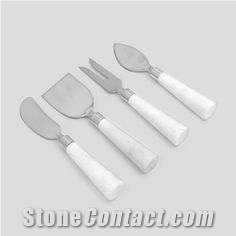 Kitchen Marble Handle Steel Stainless Knives Sets