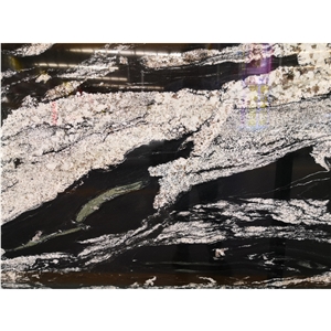 Manhattan Black Granite Polished Slabs