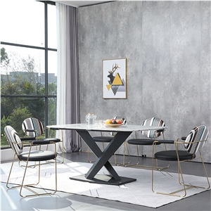Marble Top White Marble Dining Table