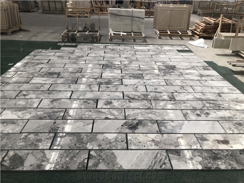 Misty Land Grey Marble Tiles for Wall Cladding