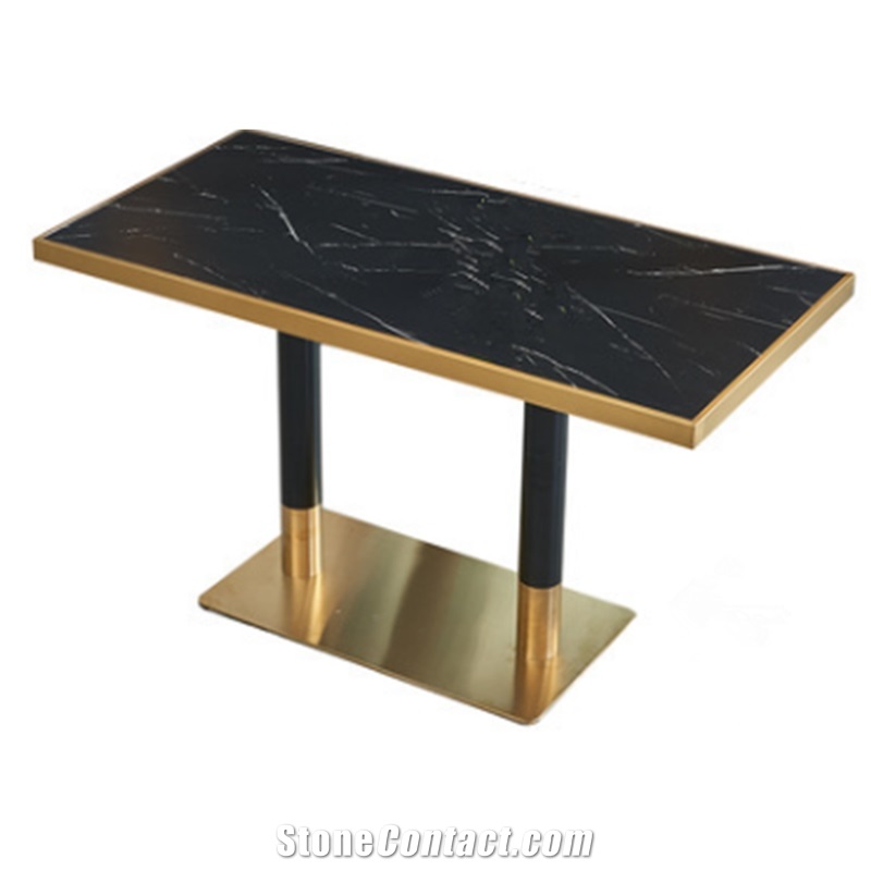 Nero Marquina Marble Coffee Table, Tea Table