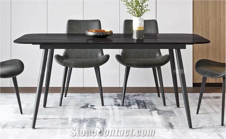 Nero Marquina Marble Dinning Table