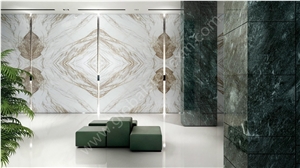 Thassos Medusa Marble Slabs Tiles for Hotel Lobby