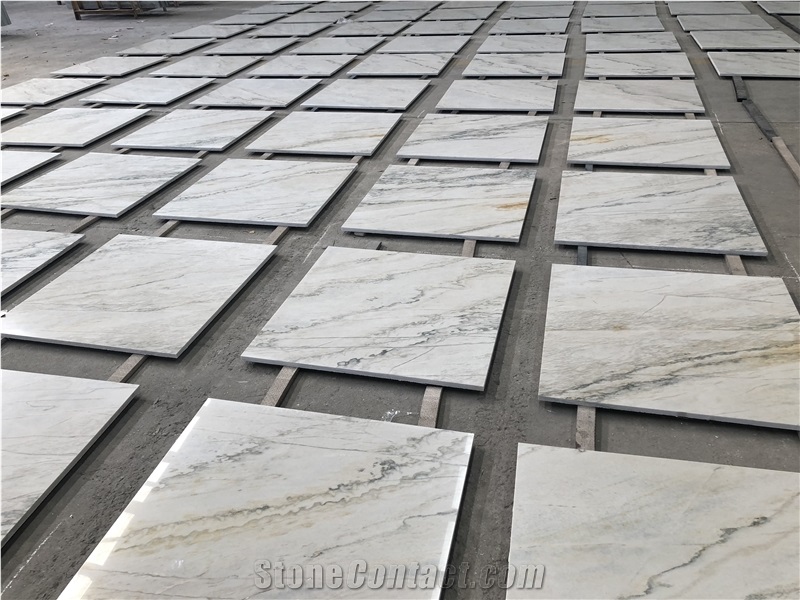 White Quartz Slab Flooring Tile Wall Cladding