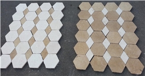 Hexagonal Stone Marble Flooring Tiles