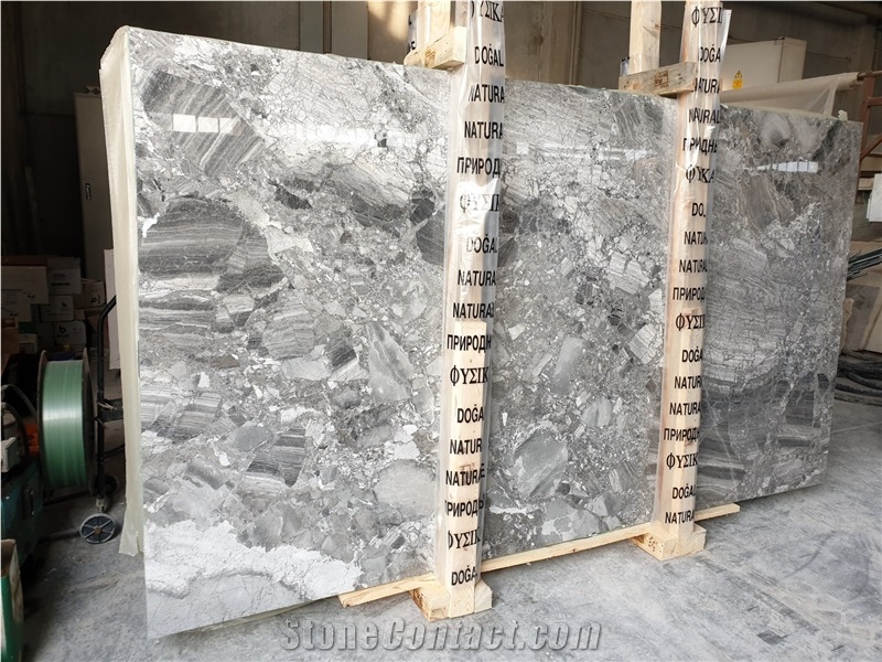 Platinium Grey Marble Slabs