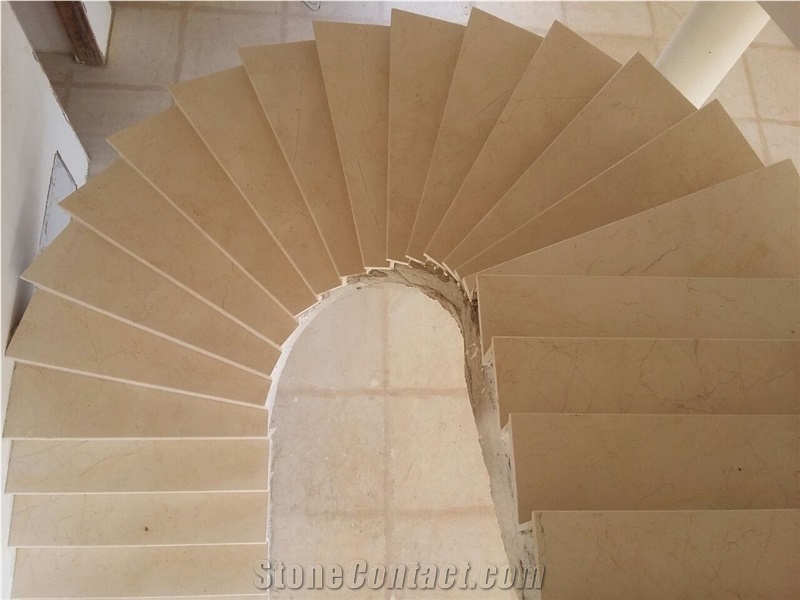 Sunny Dark Beige Marble Stone Stair,Stone Steps