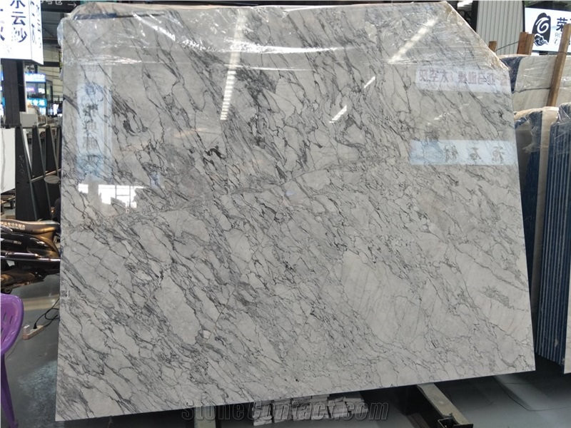 Snowflake White Marble Slabs for Wall Cladding
