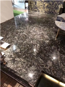 Versace Black,Feather Grey Marble Slabs for Tiles