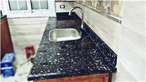 Aswan Black Granite Kitchen Countertop