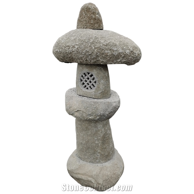 Carved Granite Stone Lantern