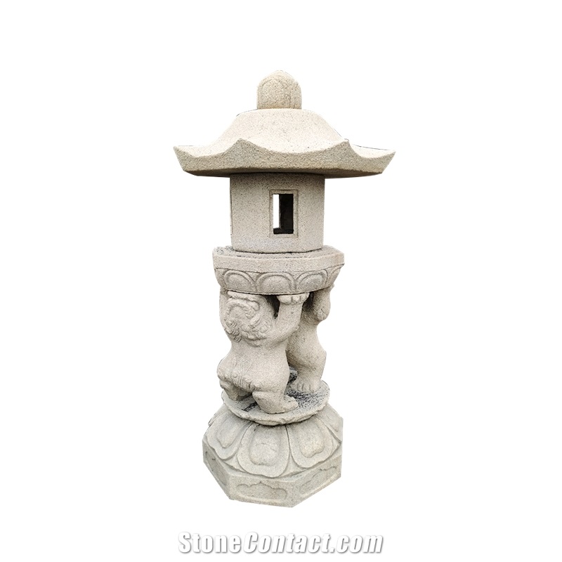 Granite Carved Japanese Style Lantern