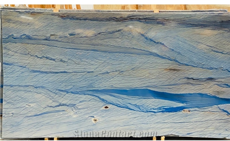 Azul Macaubas Quartzite Extra Polished Slab