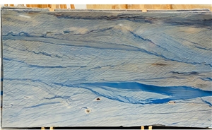 Azul Macaubas Quartzite Extra Polished Slab