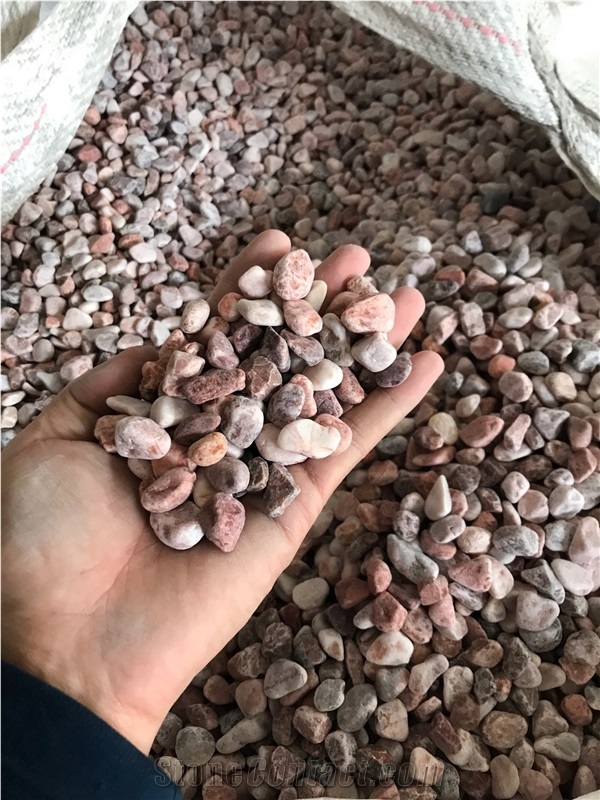 Pink Pebble Stone for Garden Decoration