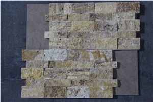 Natural Travertine Stone Split Mosaic Tiles