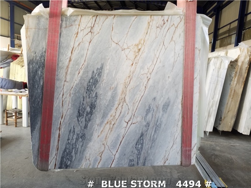 Blue Storm Marble Slabs